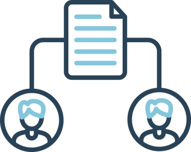 Dosya Paylaşım simgesinin vektör illüstrasyonu