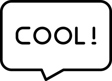 Serin simge vektör illüstrasyonu