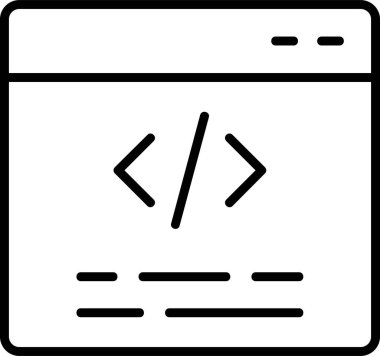 Web tarayıcı simgesi, vektör illüstrasyonu