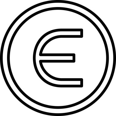 Epsilon web simgesi vektör illüstrasyonu