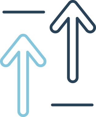 Basit ok simgesi vektör illüstrasyonu