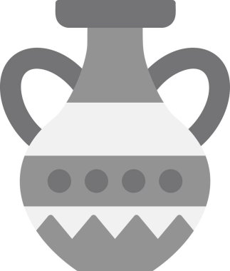 Vazo. Web simgesi basit illüstrasyon