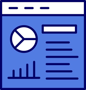 Web arayüzü simgesi, vektör illüstrasyonu