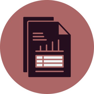 veri raporu simge vektör