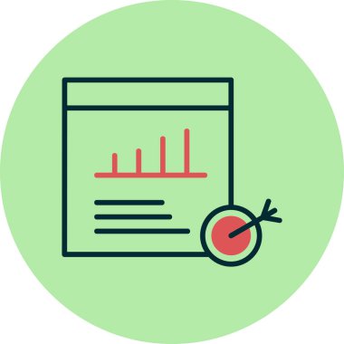 İş dünyasının vektör illüstrasyonu modern simge