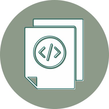 belge simgesi, vektör illüstrasyonu basit tasarım