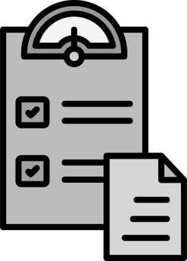 Bir anahtar performans gösterge simgesinin basit bir soyut biçimdeki vektör gösterimi.