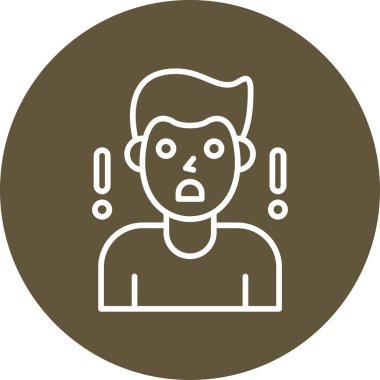 - Sürpriz. Web simgesi basit illüstrasyon