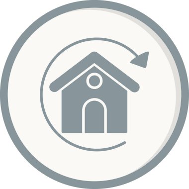 Basit ipotek işaretinin vektör simgesi