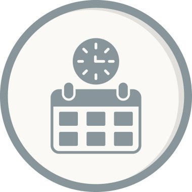 Basit Zaman simgesinin vektör illüstrasyonu