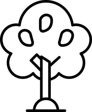 Mango ağacı. Web simgesi basit tasarım