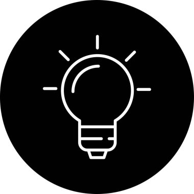 Ampul. Web simgesi basit illüstrasyon 