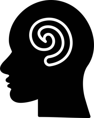 Hipnoz. Web simgesi vektör illüstrasyonu