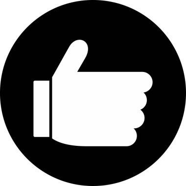 Başparmak yukarı vektör simgesi gibi