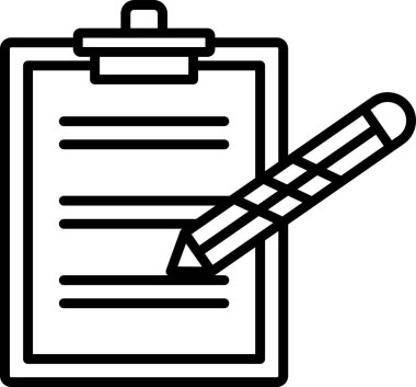 belge simgesi, vektör illüstrasyonu basit tasarım