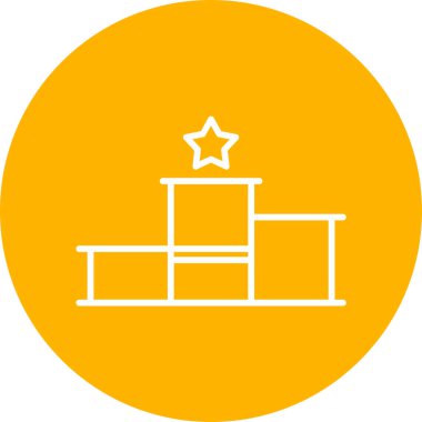 Vektör Podium Web simgesi illüstrasyonu