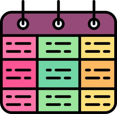 Zaman çizelgesi vektör illüstrasyonu