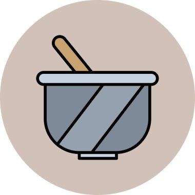 Kase web simgesi, basit vektör illüstrasyonu