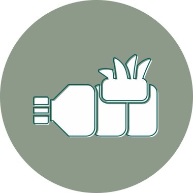 su şişesi simge vektör çizim