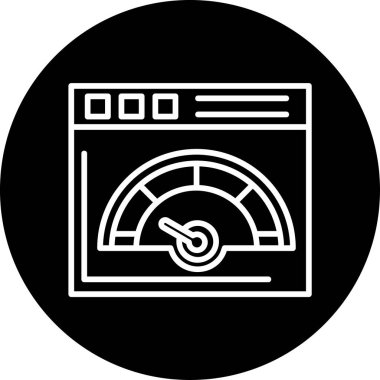 hız dometresi vektör illüstrasyonuName