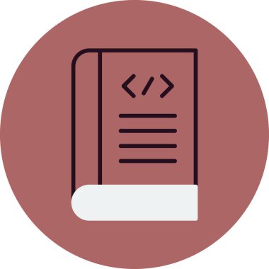 kitap simgesi, vektör illüstrasyonu basit tasarım