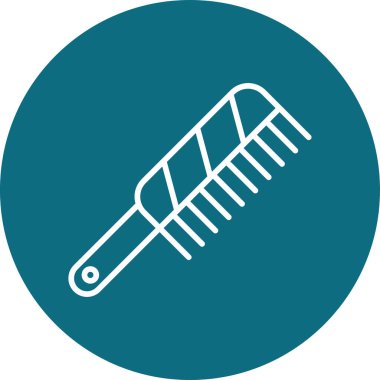 saç tarak ikonu vektör illüstrasyonu  