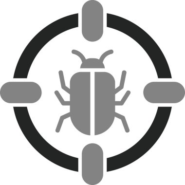 kötü amaçlı yazılım. Web simgesi basit illüstrasyon