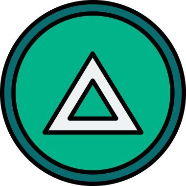 - Delta. Web simgesi basit illüstrasyon