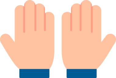 Dua et web simgesi vektör illüstrasyonu