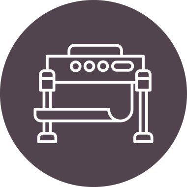 Yazdırıyorum. Web simgesi basit illüstrasyon