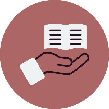 Bilgi tabanı web simgesi vektör illüstrasyonu