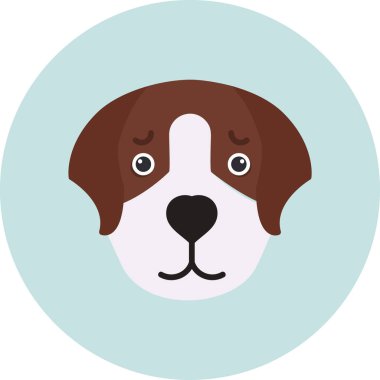 Av köpeği. Web simgesi basit tasarım