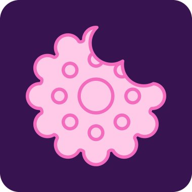 Bisküvi Web simgesi vektör illüstrasyonu