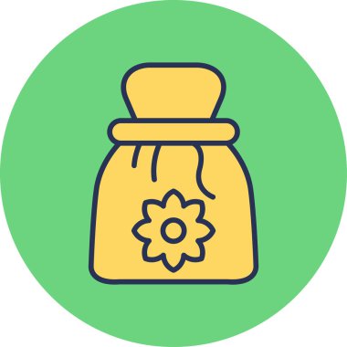 Çuval. Web simgesi basit illüstrasyon