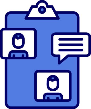 Kişi grubu simgesi, vektör illüstrasyonu basit tasarım