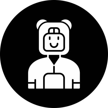 ayı ağ ikonu vektör illüstrasyonu