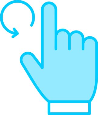 El işaret simgesi. Düz çizim. El işaretleyici vektör simgeleri.