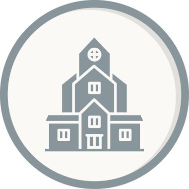 Modern yapı simgesinin vektör illüstrasyonu