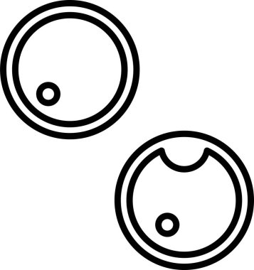 Beyaz Arkaplanda Klorella Vulgaris Vektör Simgesi İzole Edildi  