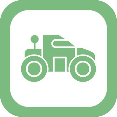 Vektör araba simgesi, temiz ve basit illüstrasyon.