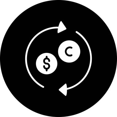 para birimi değişim simgesi ana hat biçiminde