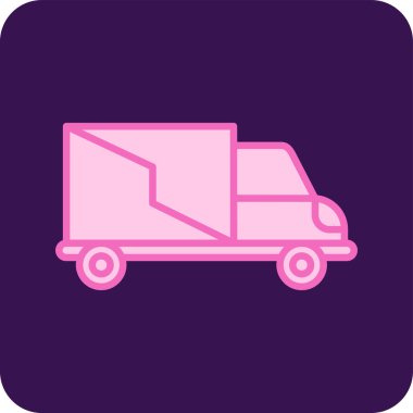 Kamyon. Web simgesi basit illüstrasyon