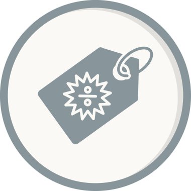 Taslak biçimdeki basit İndirim simgesi