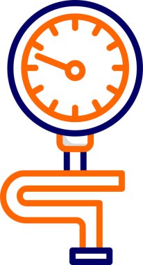 basınç göstergesi simgesi, vektör gösterimi 