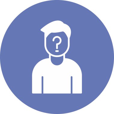 Anonim Web simgesi vektör illüstrasyonu