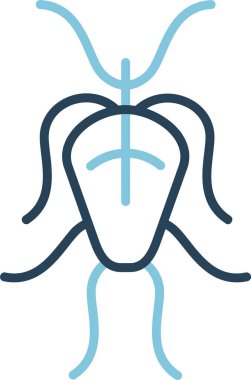 Giardia web simgesi vektör illüstrasyonu