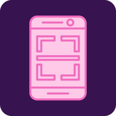 Taranıyor. Web simgesi basit illüstrasyon