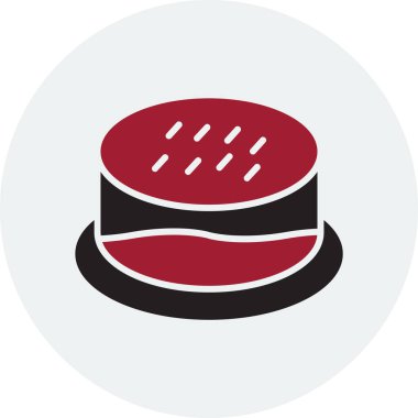 kek web simgesi vektör illüstrasyonu