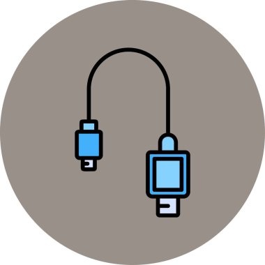 usb simgesi işaret vektör illüstrasyonu