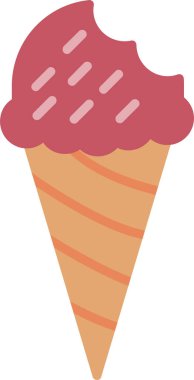 dondurma simgesi, vektör illüstrasyonu basit tasarım